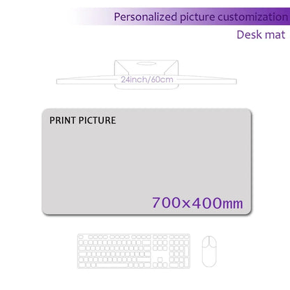 Custom XXL Gaming Mouse Pad | HD Print | Personalized Desk Mat | Anime Logo Office Keyboard Mat