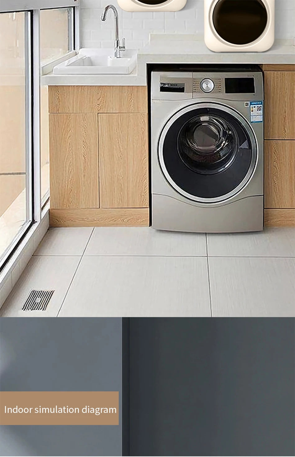 Mini Drum Washing Machine with Dryer | Desktop & Wall Mounted | 220V EU