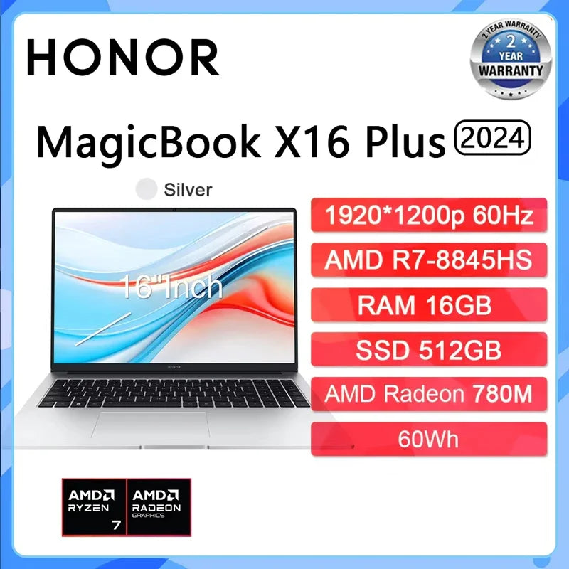 HONOR MagicBook X14 / X16 2026 — Intel Ultra 5, 24GB RAM, 1TB SSD, 120Hz, Windows 11 Pro