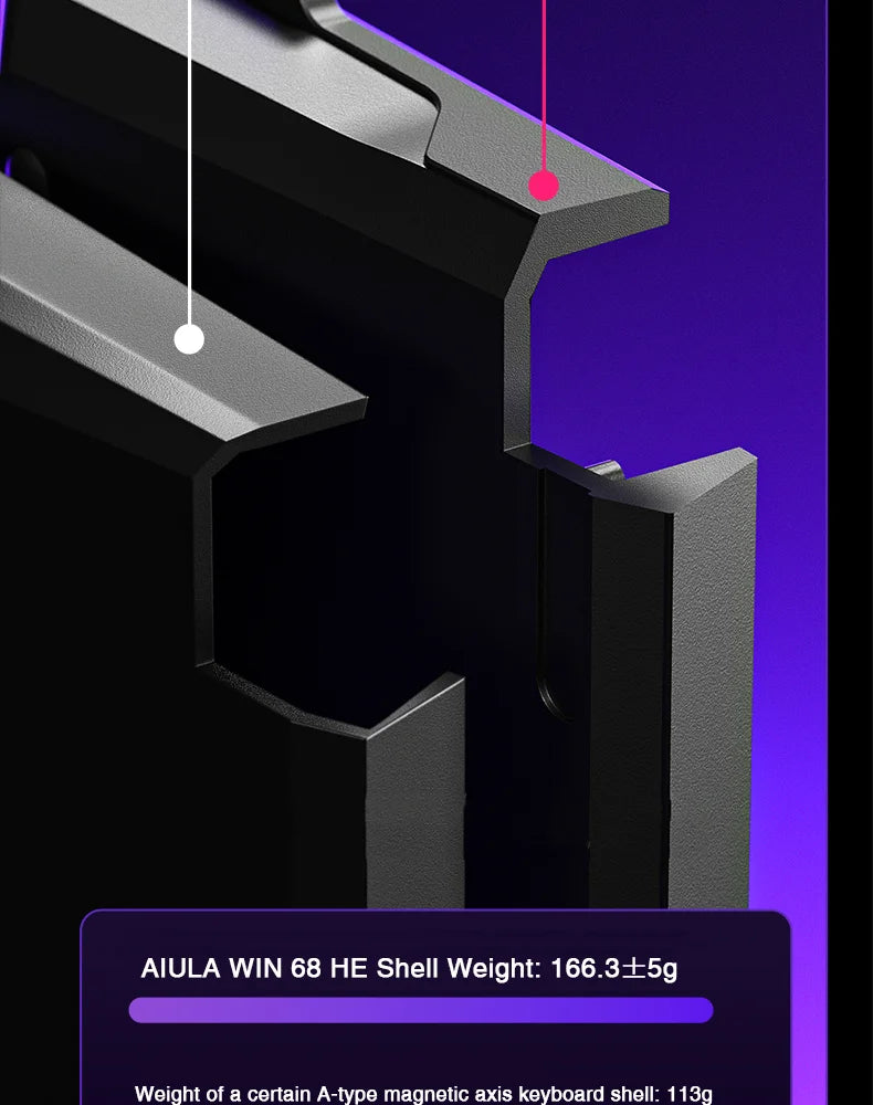 AULA WIN60 HE Magnetic Switch Keyboard – Rapid Trigger, 8K Polling, Hot-Swap, RGB, 60% Layout