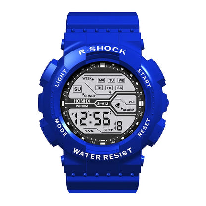 Men's Military Digital LED Sport Watch – Large Screen, Waterproof, Luminous Outdoor Wristwatch