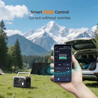 OUKITEL P1000 PLUS Portable Power Station 1800W | 1024Wh LiFePO4 | App Control