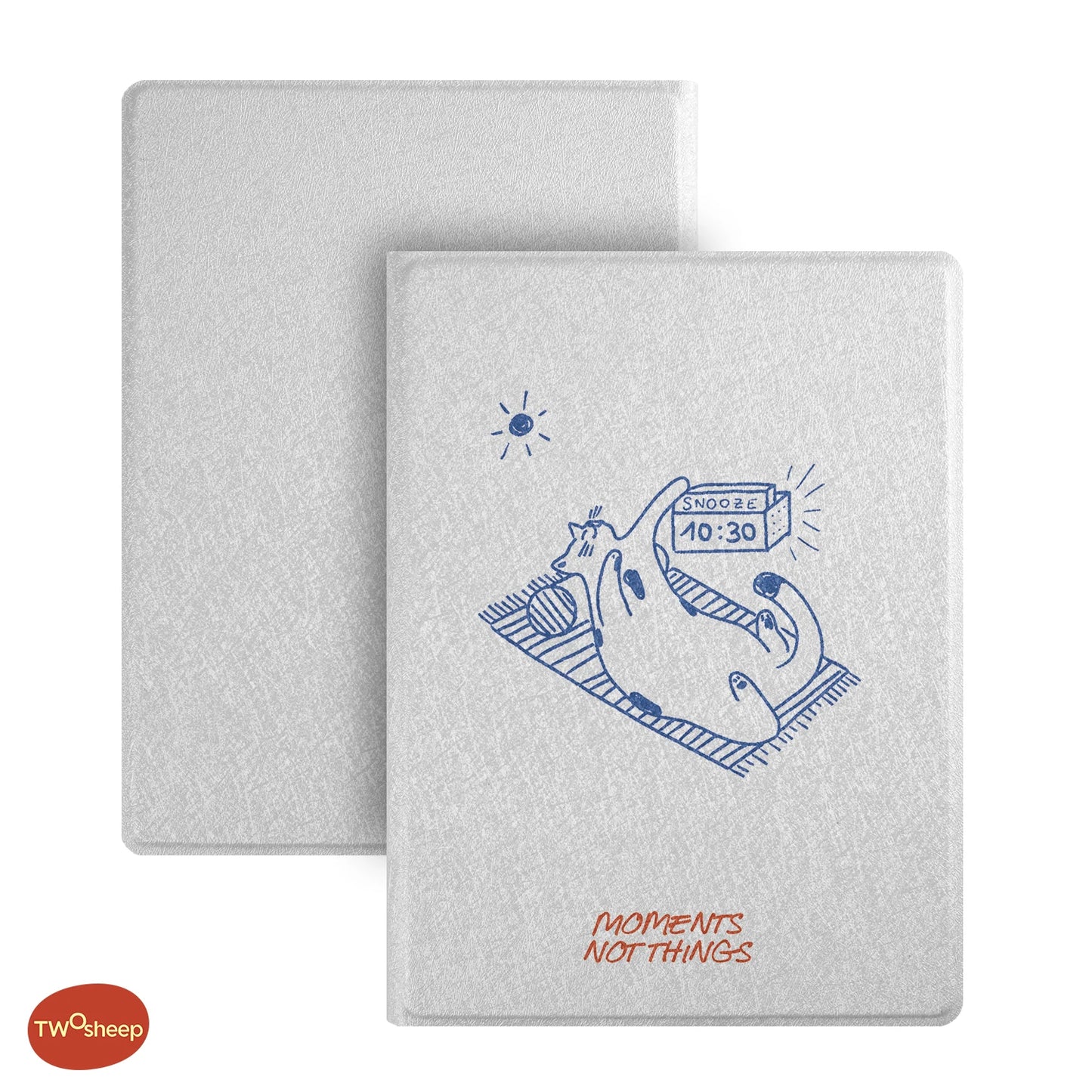 Twosheep Cute Cat & Dog Magnetic Case for Bigme B6 6" eReader – Auto Sleep/Wake, Shellless PU Cover