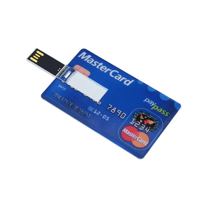 New Credit Bank Card USB Flash Drive 2.0 Custom Logo 4gb 8gb 16gb 32gb 128mb memory Stick Pendrive HSBC MasterCard Bradesco gift