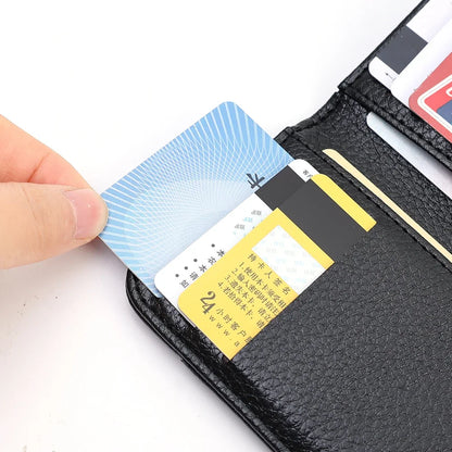 LISM Ultra-Slim PU Leather Credit Card Holder Wallet