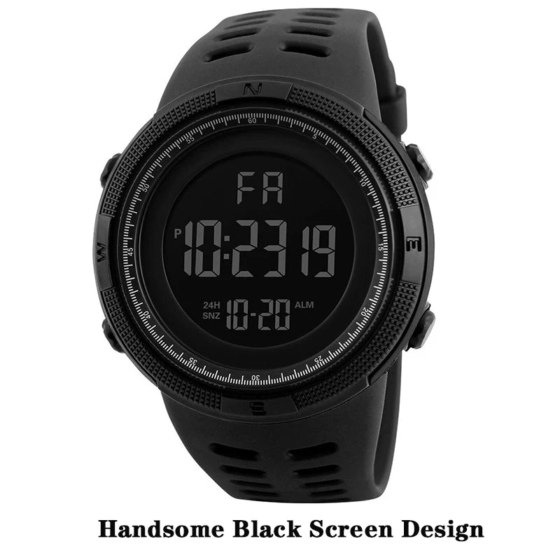 R.E.D. Shopping military LED digital watch with luminous display and multifunction features, suitable for men, teens, and kids.