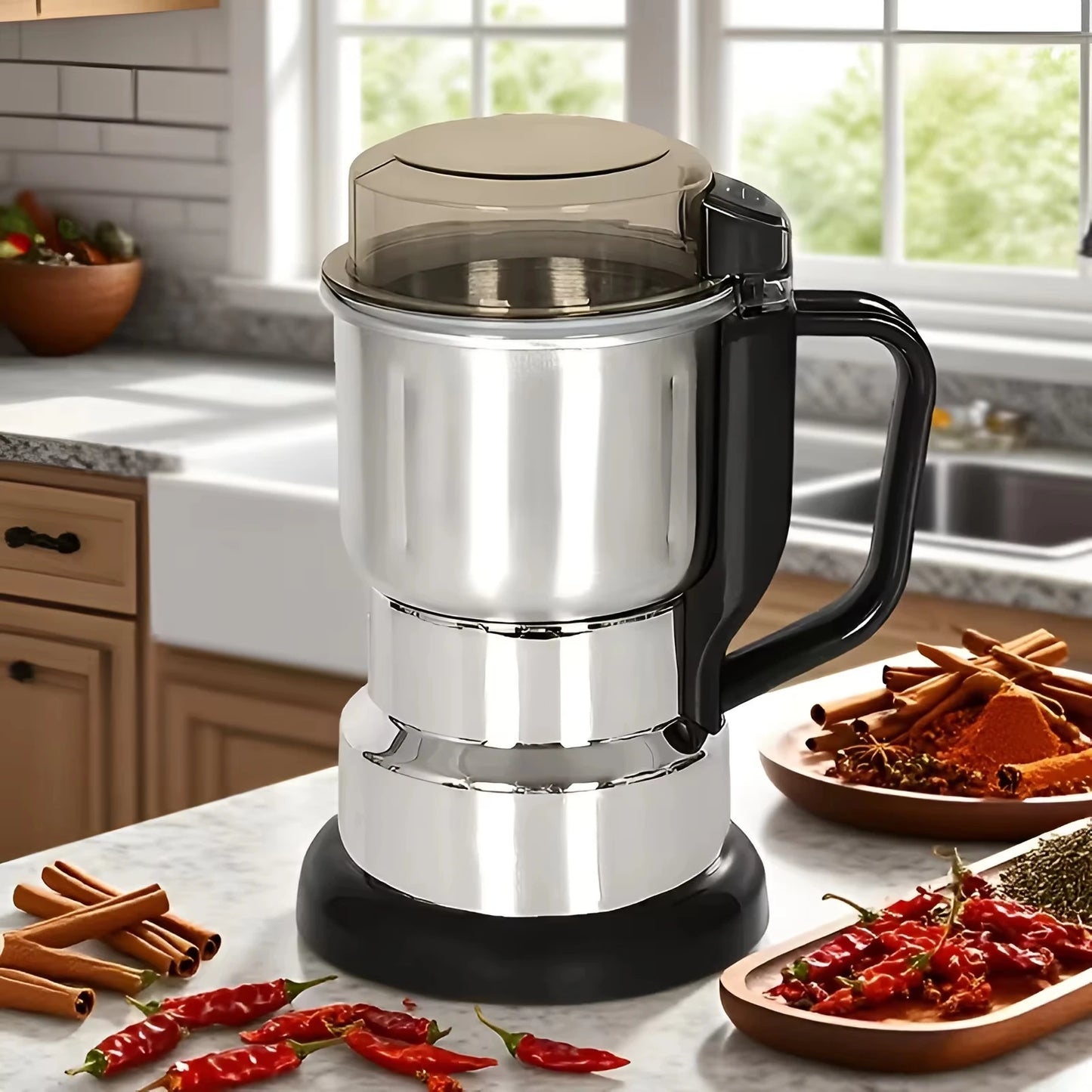Multi-functional Electric Coffee & Grain Grinder – High Power, Food-Grade, Gift for Coffee Lovers