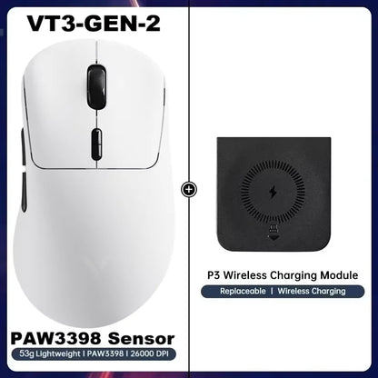 Rapoo VT3 GEN-2 Wireless Gaming Mouse – 53g, 8KHz, 26000DPI, 10 Buttons