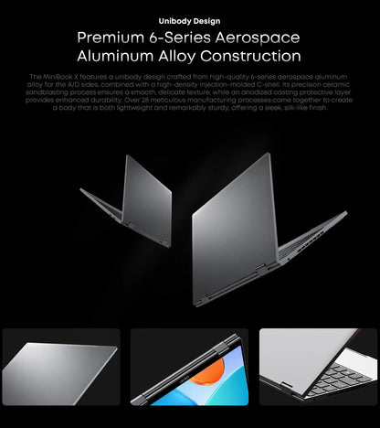 CHUWI MiniBook X 2-in-1 Laptop – Intel N150, 16GB, 512GB SSD, 10.51" FHD Touch