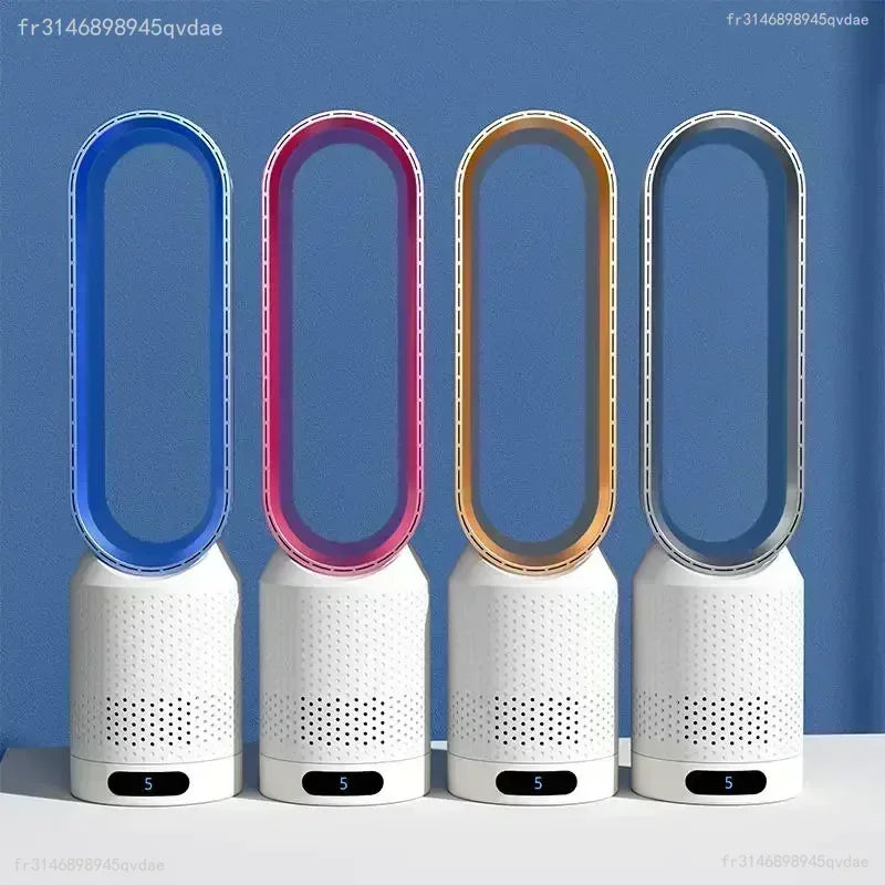 INSIS FEMME Bladeless Tower Fan – Ultra-Quiet Air Purification Circulation, Desk & Floor, Remote Control Option