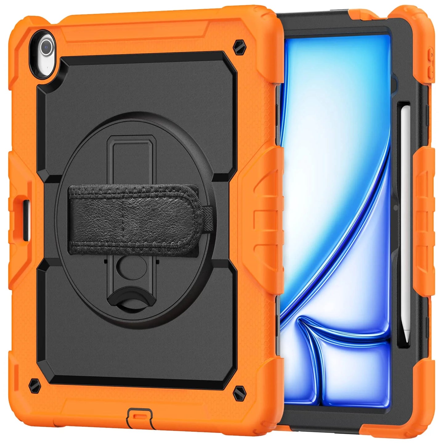 WeFor Heavy Duty iPad Case – Screen Protector, Shoulder Strap & Pencil Holder for iPad 11 A16, Air 11 & Air 13 M3 (2025)