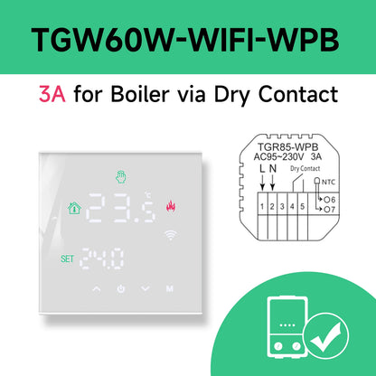 Beok Tuya Smart WiFi Thermostat for Electric & Gas Heating