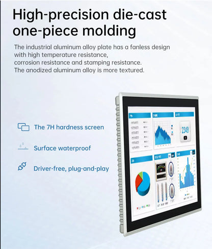 Industrial 15-23.8 inch touchscreen panel PC by R.E.D. Shopping with IP65 aluminum enclosure and all-in-one design