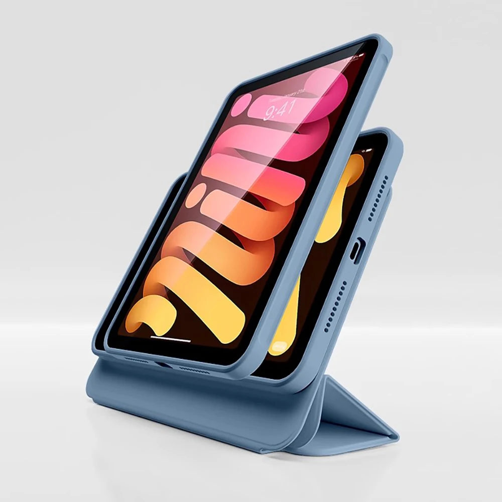 SZEGYCHX Magnetic Folio Case for iPad Mini 7 A17 Pro & Mini 6 – 8.3" Smart Folding Cover