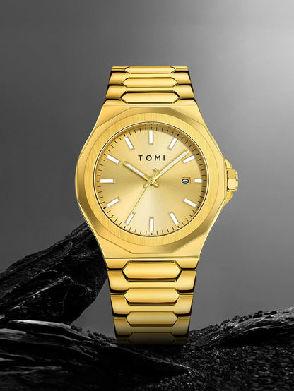 TOMI Luxury Men’s Watch & Gift Box Set – Business Quartz Watch