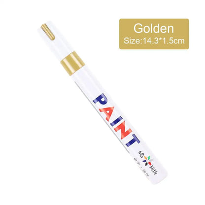 White Tyre Paint Pen Set | Waterproof Oil-Based Quick Dry Permanent Marker for Car Tyres (3pcs)