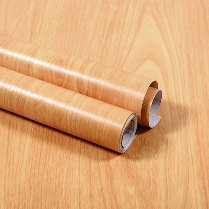 Self-Adhesive Waterproof Wood Effect Wallpaper Roll – PVC Vinyl