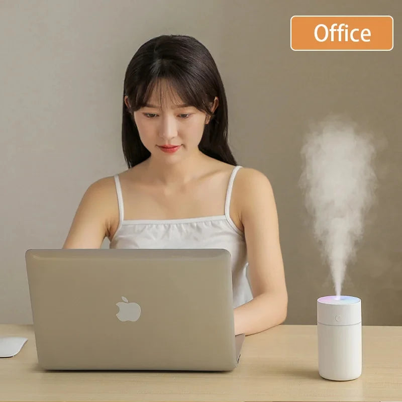 HOMEFISH Mini USB Aroma Diffuser – Portable Rechargeable Wireless Humidifier, Essential Oil Atomizer for Home & Car