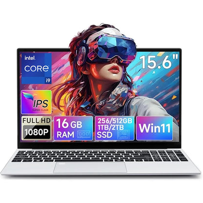 15.6" Laptop – Intel Core i9, 16GB RAM, 1TB SSD, Windows 11 Pro