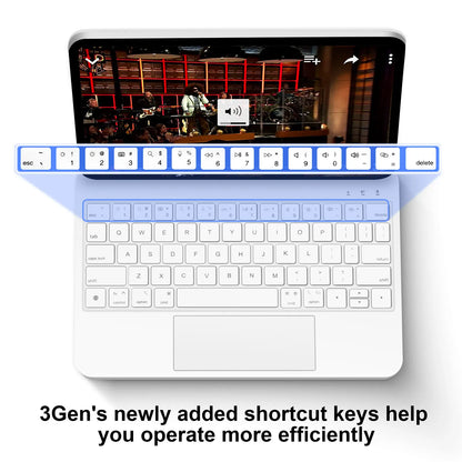 GOOJODOQ Magic Keyboard for iPad Pro 11 2024, Air 4/5/6, Pro 12.9, 10th Gen – Cover Case