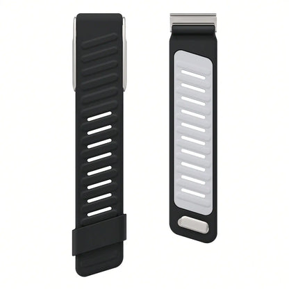 Dual-Colored Silicone Fitness Tracker Strap – Compatible with 5.0 ECG Models