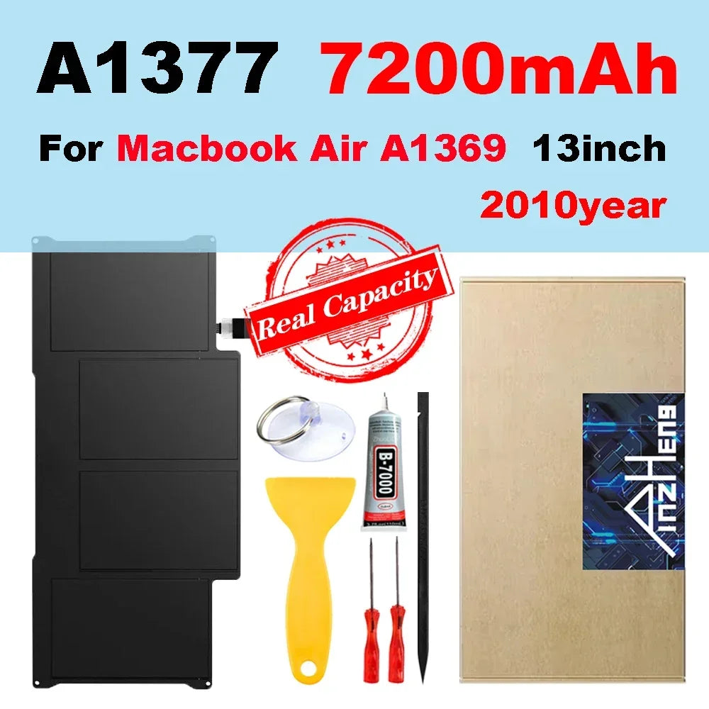 PINZHENG Laptop Battery for MacBook Air/Pro (A1369, A1466, A1370, A1465, A1534, A1377, A1405, A1495, A1496, A1527, A1705)
