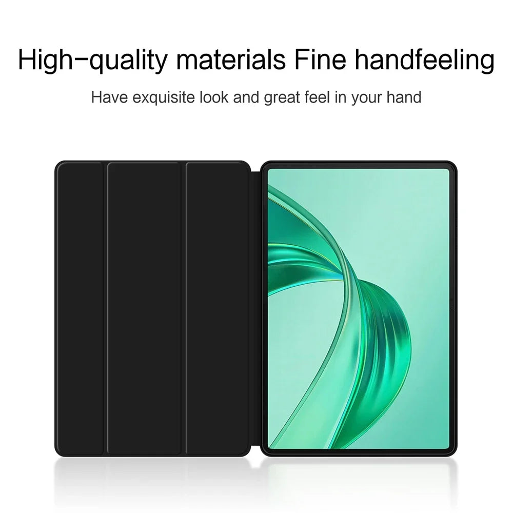 Tablet Cases For HUAWEI HONOR Pad X8a 2024 NDL-W09 Tri-folding PU Leather Stand Cover For Honor Pad X8A 11" Soft TPU Back Shell