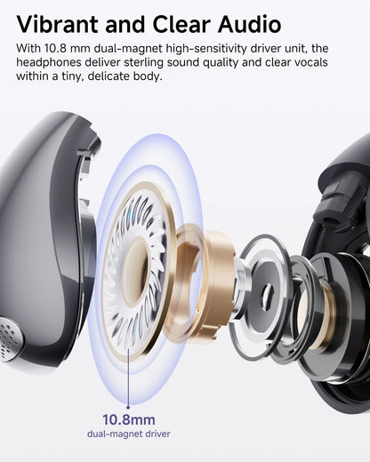 QCY Crossky C30 Ear Clip Bluetooth 5.4 Earphones – Open Ear Sports TWS, Dual-Connection