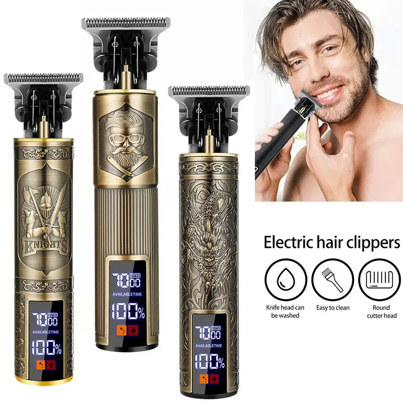 Cordless Professional Hair Clipper - USB Fast Charging, Precision Cutting