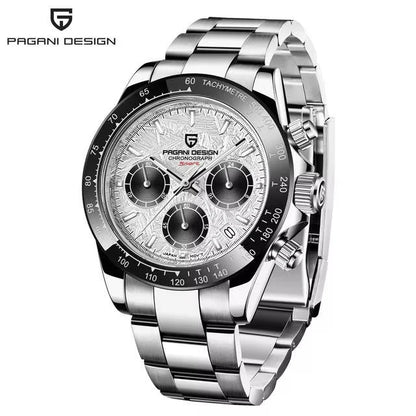 PAGANI DESIGN PD1644 Men's Quartz Chronograph Watch – Sapphire Crystal, 100M Water Resistant