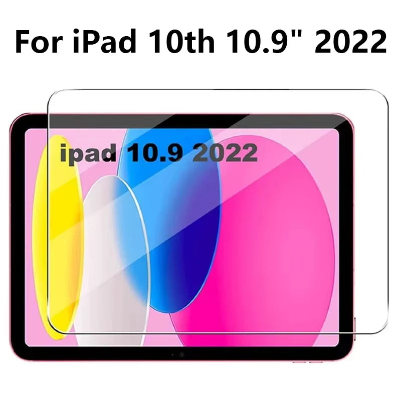 Tempered Glass Screen Protector for iPad 10th Gen 10.9" (2022) & iPad 11 A16 (2025)