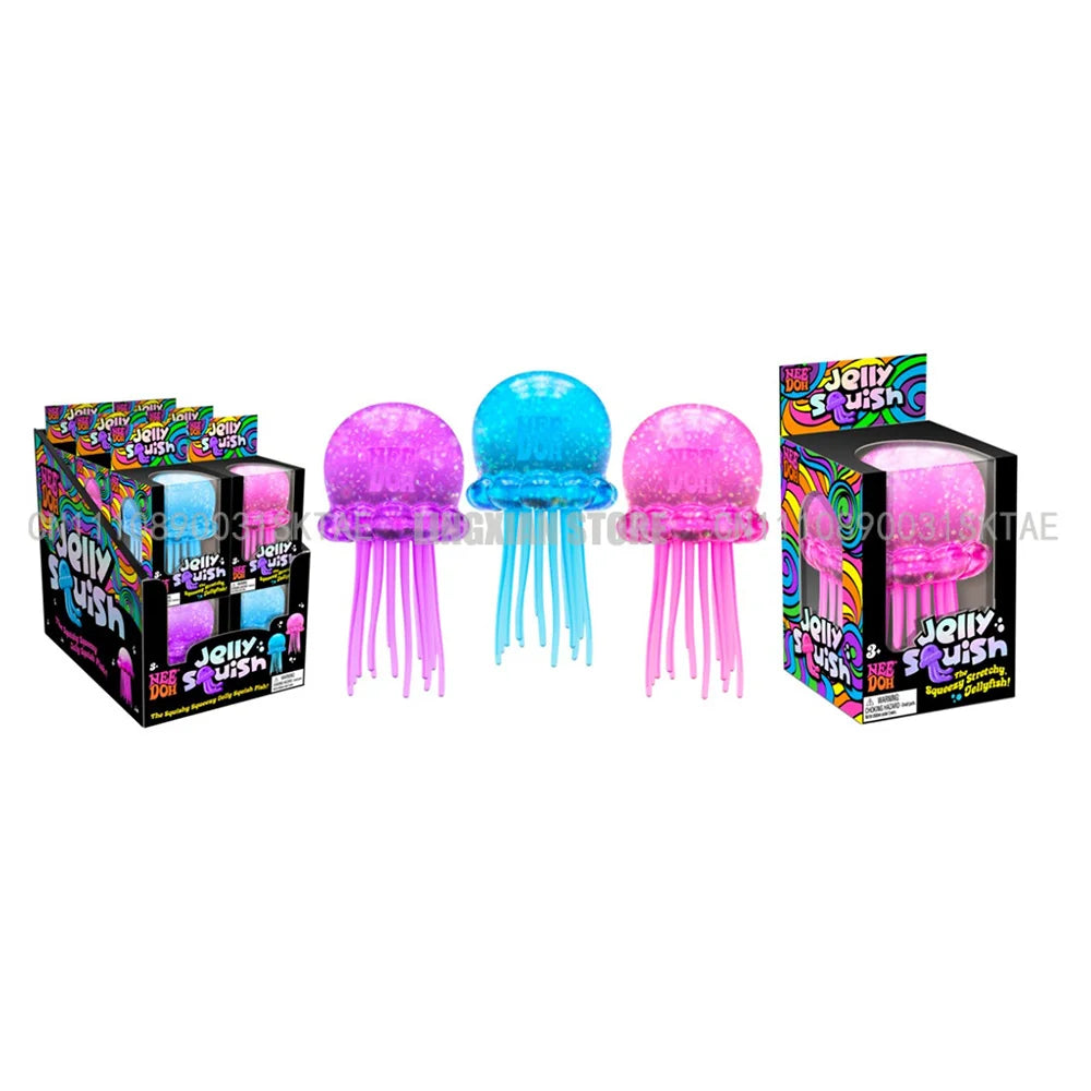 Octopus Stress Ball Squishy | Soft Jellyfish Sensory Fidget Toy for Anxiety & ADHD