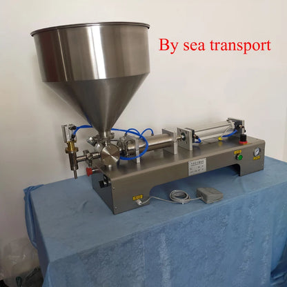 Pneumatic Paste & Liquid Filling Machine – Adjustable Cream Filler with 30L Hopper