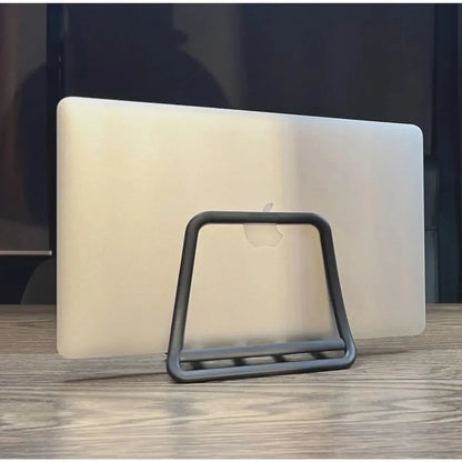 Vertical Laptop & iPad Stand – Gravity-Based, Multi-Device Desktop Holder, ABS Plastic
