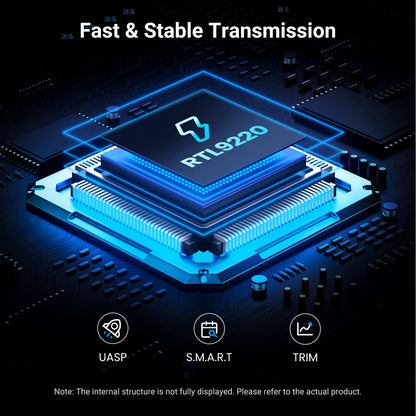 UGREEN M.2 SSD Enclosure | NVMe & SATA | USB 3.2 Gen2 20Gbps | Supports 2230–2280