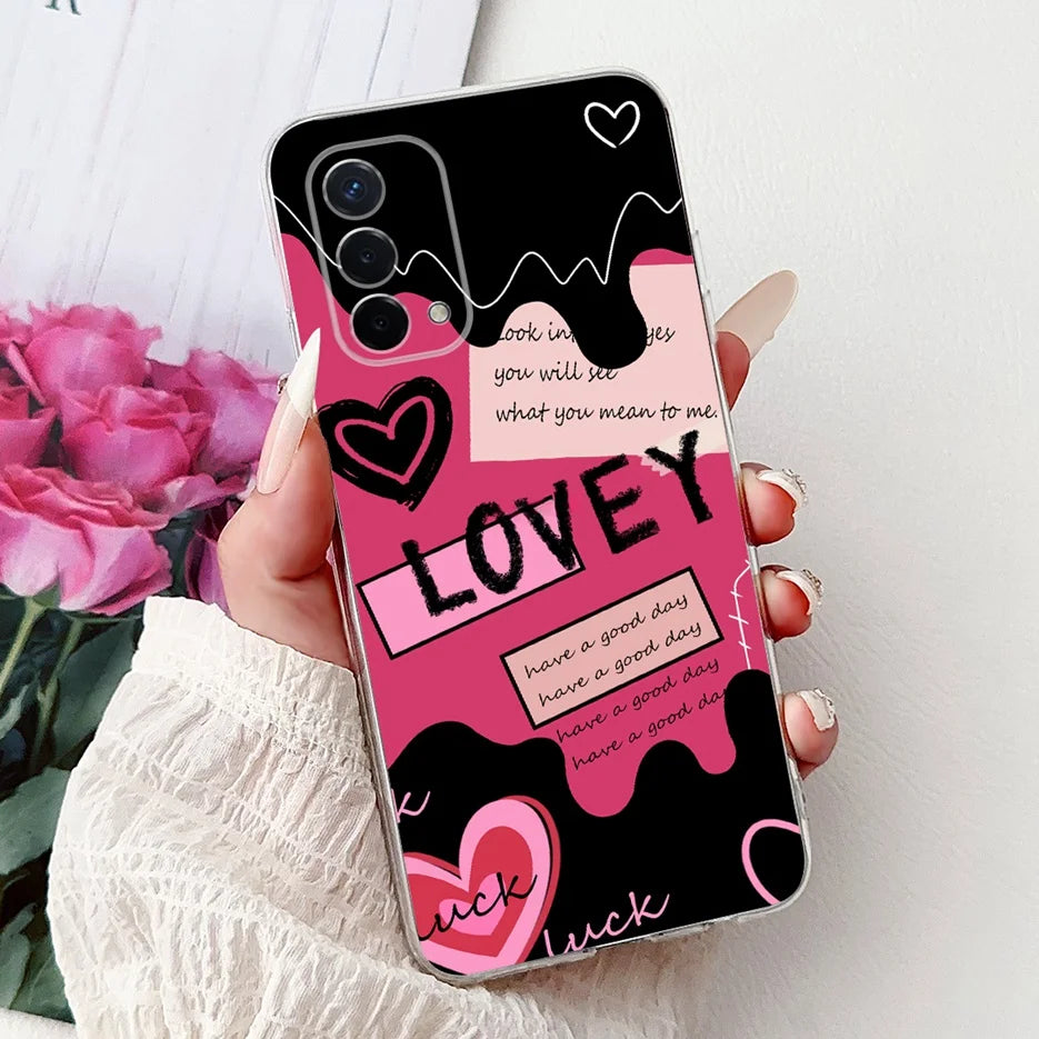 Luxury Painted Soft Silicone Case for Oppo A74 5G – Shockproof Back Cover