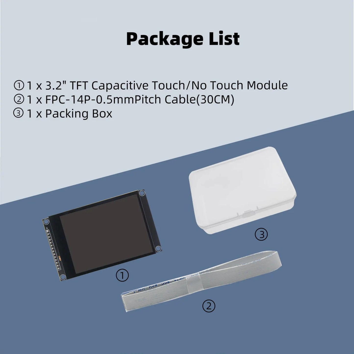 3.2" IPS TFT LCD Touch Display Module – ILI9341, SPI, for ESP32 & Arduino
