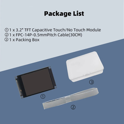 3.2" IPS TFT LCD Touch Display Module – ILI9341, SPI, for ESP32 & Arduino