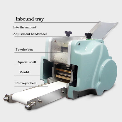 Electric Dumpling Wrapper Machine – 110V/220V, Round & Square Wonton Skin Maker, Commercial