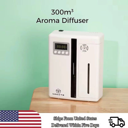 Namste Bluetooth Aroma Diffuser – 300m³ Coverage, Wall Hanging, Fragrance Air Freshener & Purifier
