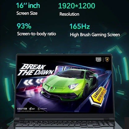 Gaming Laptop 16" — Intel i9-12900H, RTX 4060 8G, Up to 64GB DDR5, 4TB SSD, WiFi 6, Windows 11