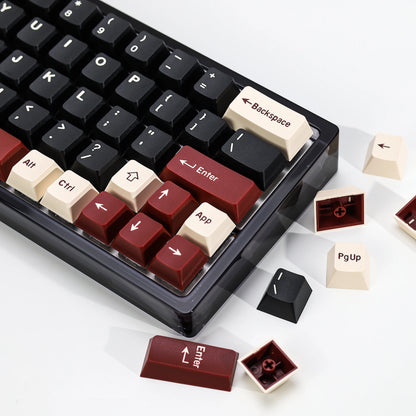 KBDiy Rome Set 174-Key Cherry Profile PBT Double Shot Keycaps – Jade Translucent for Mechanical Keyboards