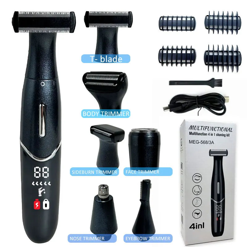 Intimate Areas Precision Shaver & Trimmer – Bikini Line, Pubic Hair & Beard Clipper for Men