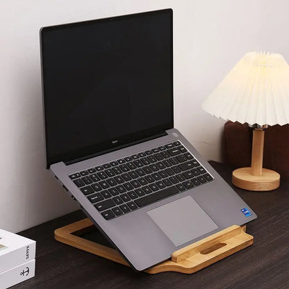 Adjustable Portable Laptop Stand – Foldable, Height-Adjustable, Heat Sink, iPad & Laptop Bracket