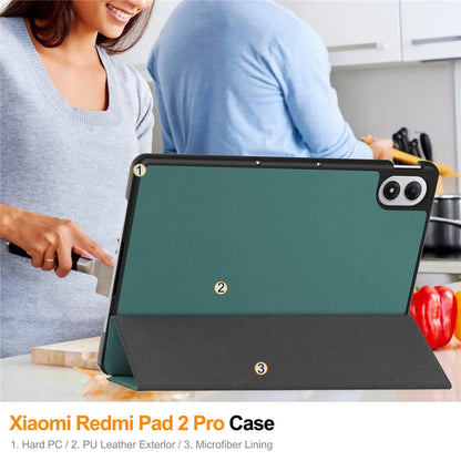 Smart Case for Xiaomi Redmi Pad 2 Pro 12.1" (2025) | Folding Flip Stand | Auto Sleep/Wake | Tablet Cover