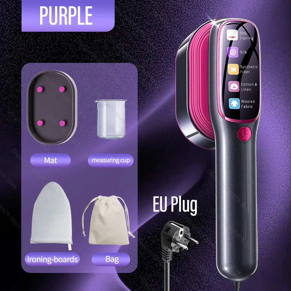 Mini Portable Steam Iron – Handheld Garment Steamer, Wet & Dry, Foldable | EU Plug | CENRR
