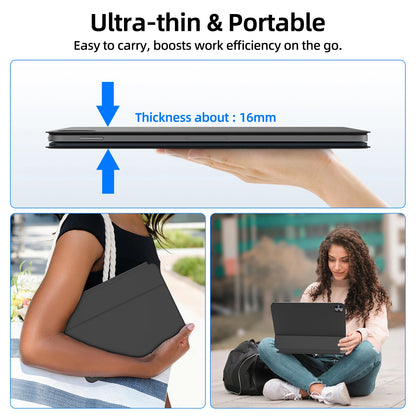 GOOJODOQ Magic Keyboard Case with Touchpad for iPad Pro 11" M4 / Air 4/5/6 (2020–2024)