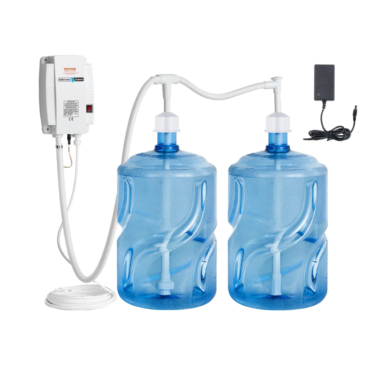SucceBuy Electric Water Dispenser Pump — 2x5 Gallon Bottled Water, Double-Pipe Auto Dispensing