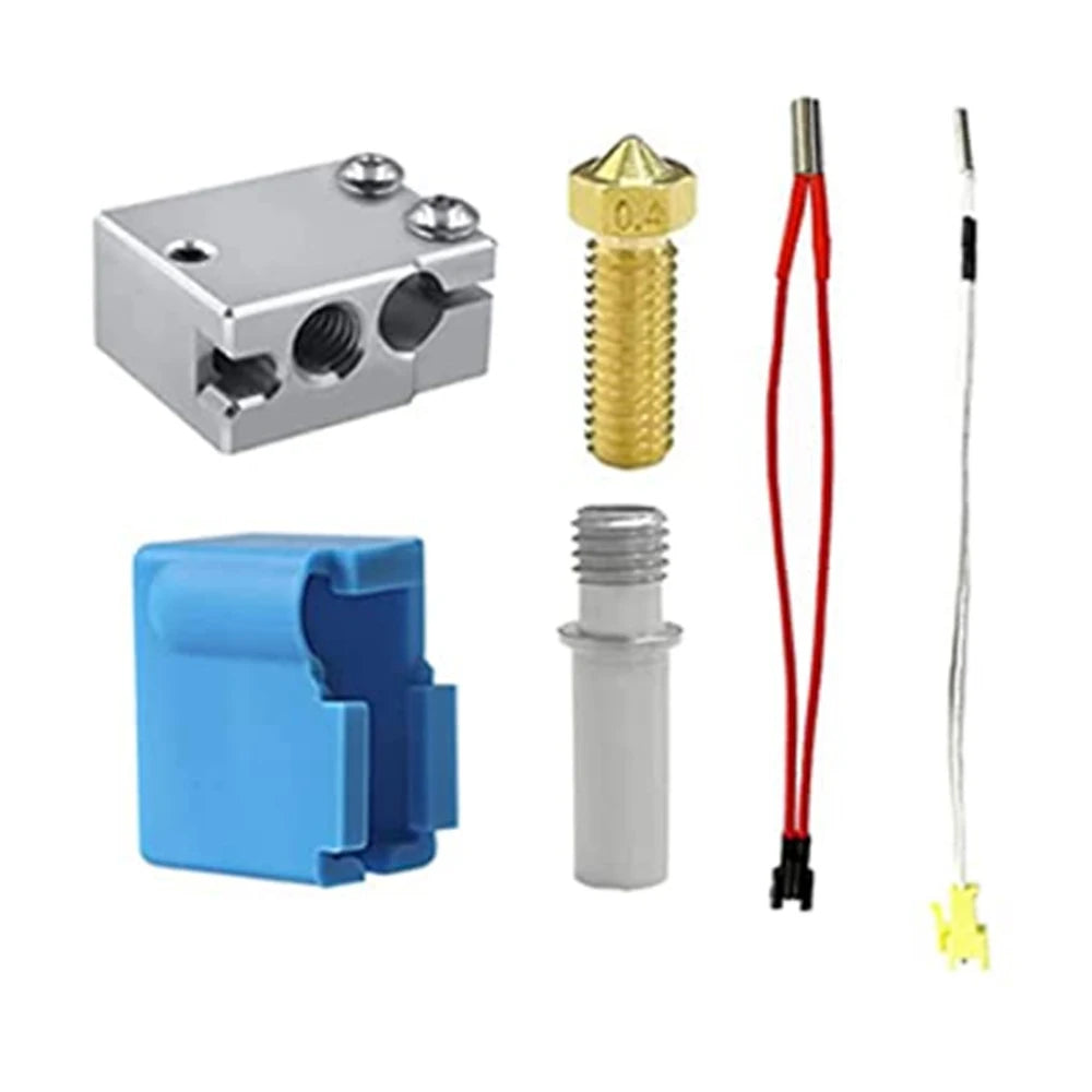 HzdaDeve NTC 100K Thermistor & Heating Rod Kit for Flsun Q5 / QQ-S / SR / V400 3D Printer