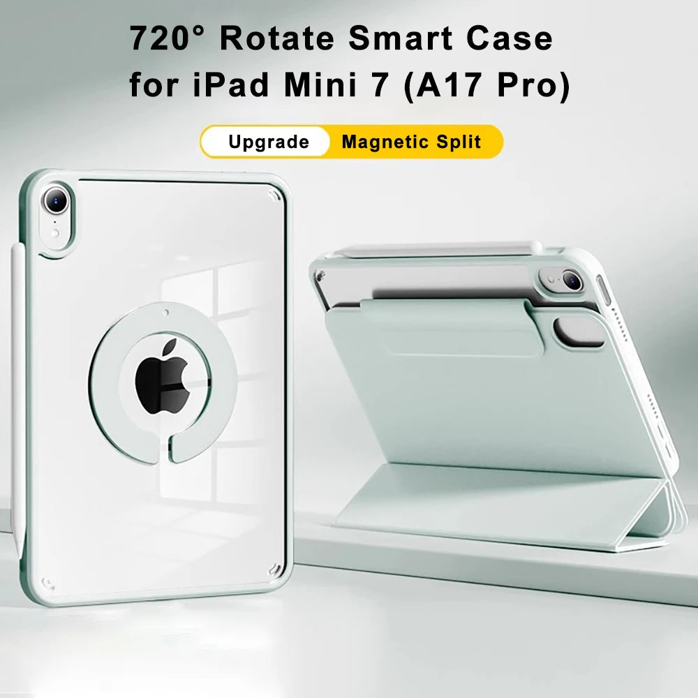 SZEGYCHX Magnetic Folio Case for iPad Mini 7 A17 Pro & Mini 6 – 8.3" Smart Folding Cover